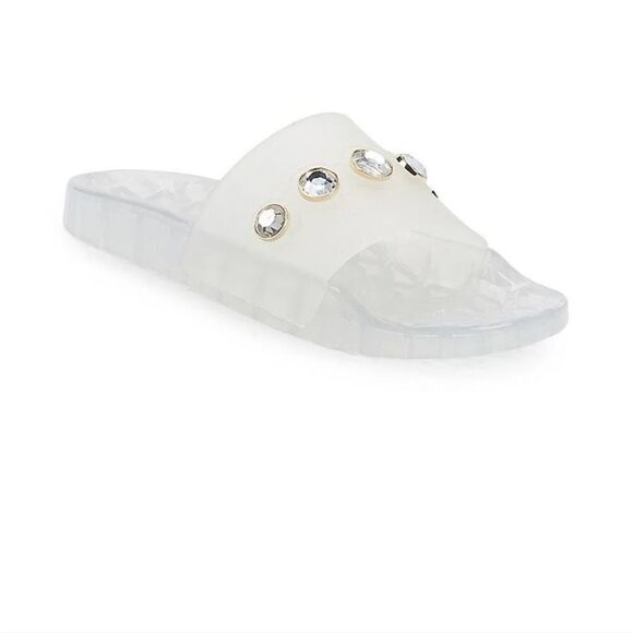 NIB Karl Lagerfeld Paris Taja Jeweled Slides - Picture 4 of 6